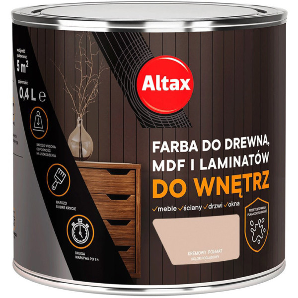 FARBA DO MDF LAMINAT 400ML KREMOWY