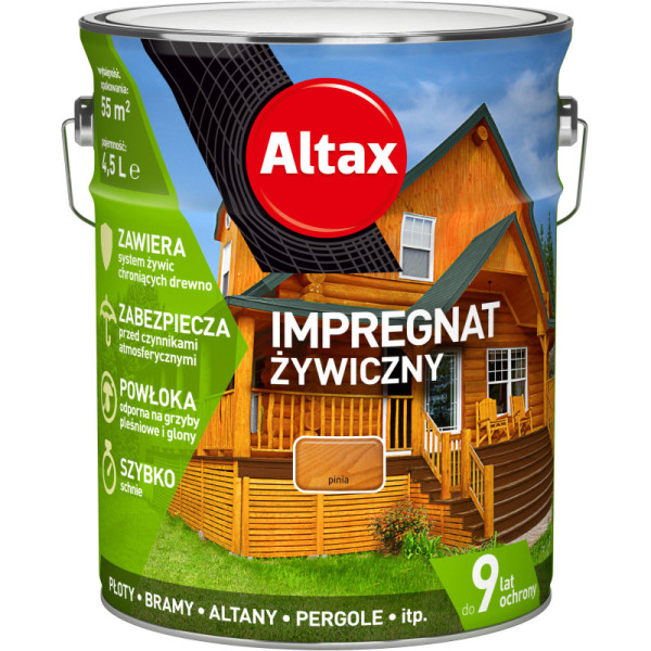 ŻYWICZNY IMPREGNAT DO DREWNA ALTAX 4.5L PINIA
