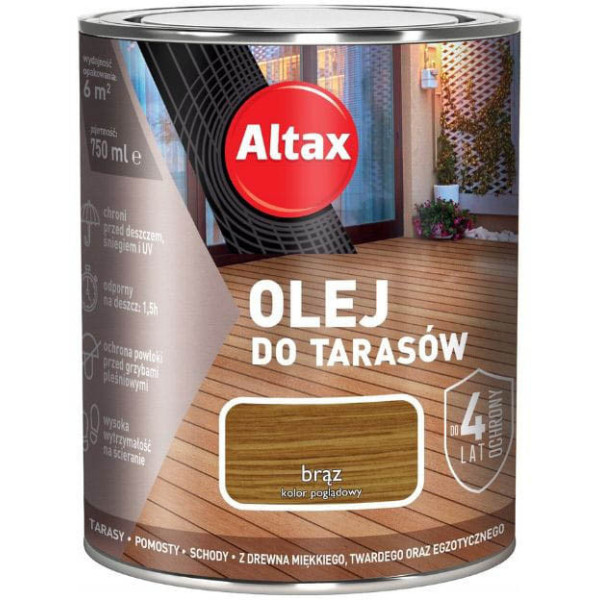 OLEJ DO TARASU 0.75L BRĄZ ALTAX