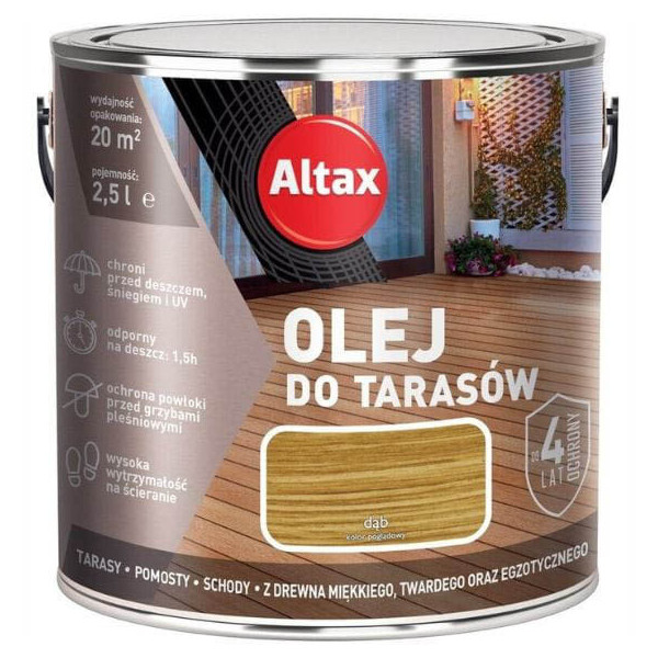 OLEJ DO TARASU 2.5L DĄB ALTAX