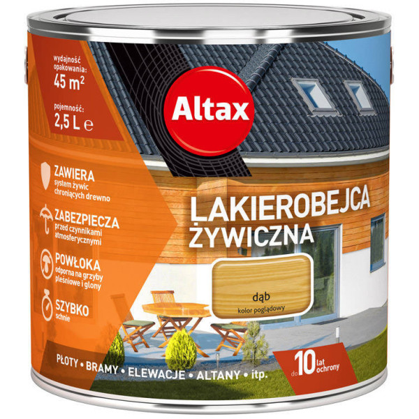 ALTAX LAKIEROBEJCA ŻYWICZNA 2.5L DĄB