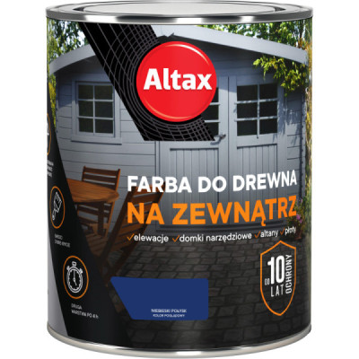 FARBA DO DREWNA NA ZEWNĄTRZ 750ML NIEBIESKI