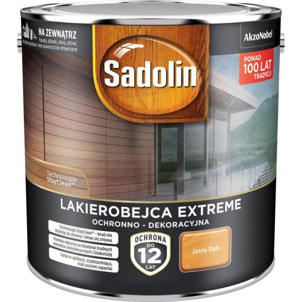 LAKIEROBEJCA EXTREME SADOLIN 2.5L JASNY DĄB