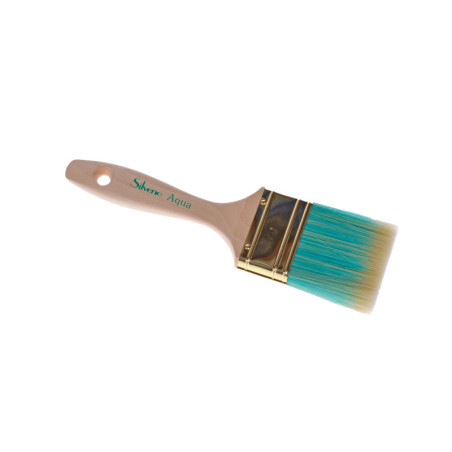 PĘDZEL PŁASKI AQUA 2.5 60MM SILVENO