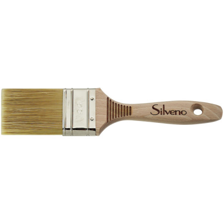 PĘDZEL PŁASKI PROFFESSIONAL 40MMX20MM SILVENO*